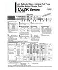 Stainless Steel Mini Pneumatic Cylinder With 10mm Bore And 30mm Stroke For Industrial Automation Ultra Compact Air Tool Component Workhorse Built For Tough Environments Corrosion Resistant Space Saving Mechanical Equipment. CJ2K series air cylinder diagram
