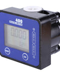 High Accuracy Fuel Flow Meter With LCD Display For Gasoline Kerosene Engine Oil And Water Flow Rates, aluminum, 1/2 inch inlet.