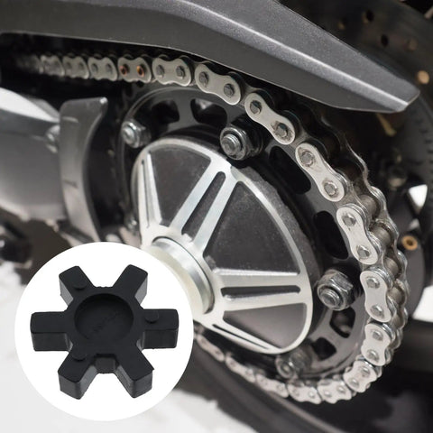 Flexible NBR Rubber Spider Center Inserts for L Jaw Couplings 64mm Outer Diameter Black 4 Pack, motorcycle chain drive