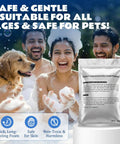 High Output Foam Powder For Bubble Machines 12 Pack 1 Pound Each Makes 26 Gallons Per Packet Ideal For Parties Weddings Outdoor Events Camps And Concerts Thick Long Lasting Foam Water, people enjoying foam party with dog