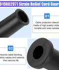 Replacement Strain Relief Cord Guard For Worm Drive Circular Saw HD5750 5825 showing durable rubber construction and cable protection design.