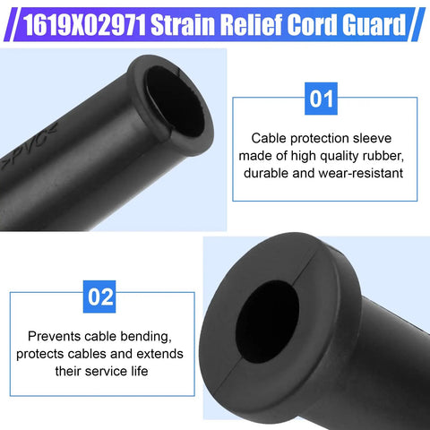 Replacement Strain Relief Cord Guard For Worm Drive Circular Saw HD5750 5825 showing durable rubber construction and cable protection design.