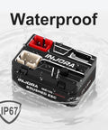 MB100 Nano Brushed ESC 15A For SCX24 SCX30 RC Crawlers, 1/24 1/30 1/32 Scale, IP67 Waterproof, Linear Throttle With Drag Brake Adjustable Via AUX, No App Support, Not For 370 Motors, black compact controller