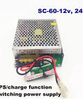 60W Switching Mode Power Supply With UPS And Charge Function, Converts 110/220V AC To 12V Or 24V DC, Battery Charger