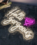 Pink LED Neon Sign Heart Shape Wall Light For Bedroom Wedding Party Bar And Christmas Decor 23.6 Inch Bright Yet Soft Glow Neon Light That Delivers Cozy Vibe And Fun Gift Idea