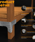 Detailed view of Your Shop Go To Galvanized Steel Workbench And Shelving Hardware Kit corner brackets on wood for easy install.