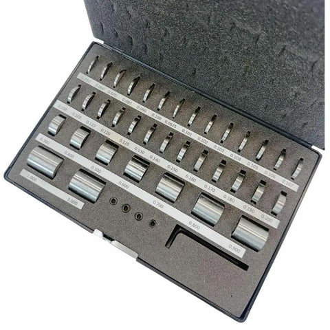 36 Pc Round Space Block Set Made From Hardened Steel Gage Blocks For Machining And Setup Imperial Measurements With M6 Threads