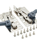 Soft Close Pivot Hinges With Screws For Closets, Bookcases, Cabinets And Sink TipOut Doors 50 Degree Opening Model LD022050SC