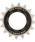 Beefy Nickel Plated Bicycle Freewheel PAWS 4.1 with cold forged construction, 16T gear, designed for high torque and aggressive riding.