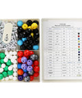 240 Piece Molecular Model Kit For Organic And Inorganic Chemistry Includes 86 Atoms, 153 Links, storage box visible