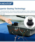 Hand installing 10 Pack RV Water Tank Probe Sensors Screw In Water Level Sensors with grommet on water tank
