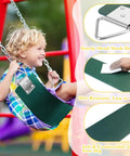 Beefy Heavy Duty Swing Seat With Metal Triangle Rings For Kids And Adults, Replacement Outdoor Swing Set Accessory