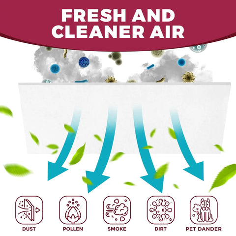 24 Pack 4x10 Floor Vent Register Filters For Easy Home Use Polyester Air Filter That Reduces Dust And Allergies Improves Airflow 90 Day Filtration For All Seasons