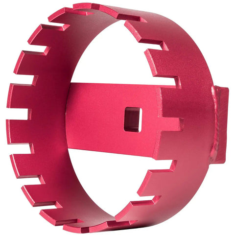 Volvo Fuel Pump Lock Ring Socket Tool That Lets You Remove And Install Left And Right Retaining Nuts, aluminum tool.