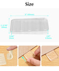Clear Plastic Shim Wedges 8 Pack For Leveling Tables And Furniture, detailed size guide, trimmable for appliances, supports up to 3/8 inch