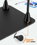 Close-up of the Extra Magnetic Soldering Third Hand with non-slip base highlighting magnetic stability for electronics repair.