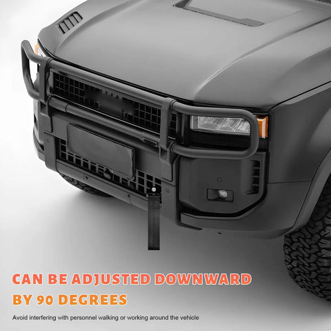Beast Grade Heavy Duty Racing Tow Strap With Jdm Style Trailer Hook and Nylon Recovery Belt for Universal Front or Rear Bumper Mounting Solid Black Towing Accessory with Serious Pull Power adjustable on vehicle front.