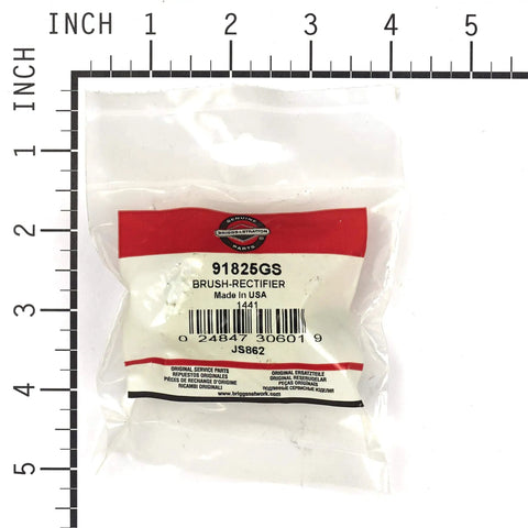Rectifier And Brush Holder Assembly For Direct Excited Brush Style Generators 97825GS in packaging with ruler scale