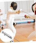 Fencers using Durable Practice Fencing Tip Replacement For Realistic Drills during sparring session