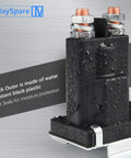 80 Amp 12V Continuous Duty Solenoid Battery Isolator And Starter Relay For Your Ride with water-resistant black housing