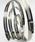 20 Pcs 304 Stainless Steel Adjustable 44-108mm Range Worm Gear Hose Clamps Assortment Kit For 2 Inch, 3 Inch, 4 Inch Fuel Line Dryer Vent