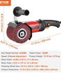 Beast 1200W Burnishing Polishing Tool With Six Speed Settings Handheld Metal Buffing Machine For Stainless Steel And Nonferrous Metals displayed.