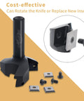 High Performance 12x12x1.5mm Carbide Insert With Four Cutting Edges And 35 Degree Cutting Angle Straight Hole Pack Of 10 For CNC Milling And Metalworking Tungsten Carbide Tough As Nails Long Lasting, shown with tool holder and inserts.
