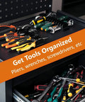 Modular Plier Organizer For Toolbox And Drawer Storage with flexible pliers holders keeping tools neat and reachable