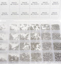 Pro Grade Premium 1200Pcs 24 Kinds Self Tapping Phillips Pan Head Screws Set In 304 Stainless Steel For Wood And Metal M1 To M2 Sizes M1x3mm To M2x6mm Assortment Kit For DIY Projects in a plastic case