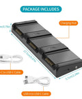 Package includes Two-Way Charger Hub For DJI Air 3S And Air 3 Batteries, USB cables, for sequential charging of three packs