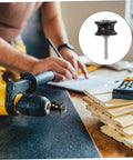 Top Shelf 6 Piece Ebony Leather Burnisher Tool Set Slicker For Smooth Edge Finishing with drill and wood.