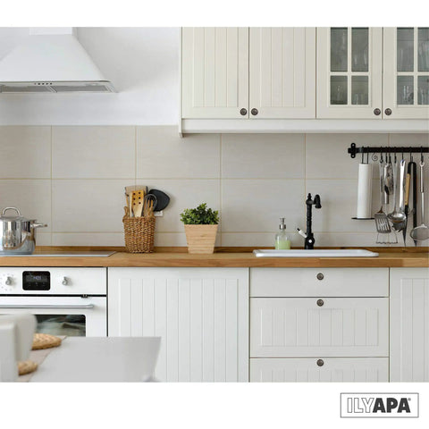 Modern kitchen with Oil Rubbed Bronze Cabinet Knobs One And One Quarter Inch Round Drawer Handles Pack Of Forty Everyday Durable Hardware