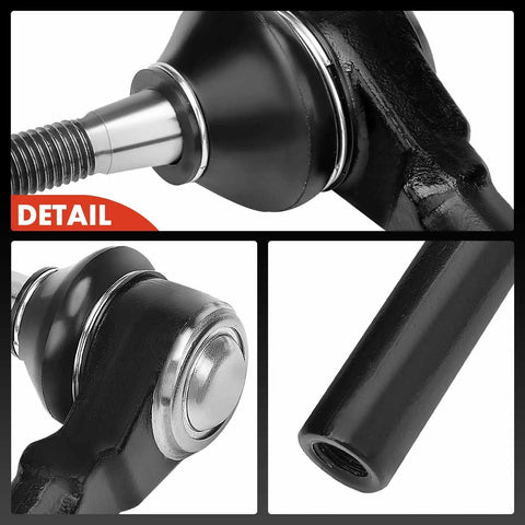 Chevrolet Front Outer Tie Rod End You Can Count On For Buick Allure Century LaCrosse Regal And Impala Models From 1997 To 2009 Premium Replacement Steering Linkage Easy Install, black steel detail