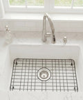 Black Stainless Steel Sink Grid For Kitchen Sinks 24 15/16 By 13 1/8 Inch Pro Grade Bottom Protector And Grate, Corrosion Resistant