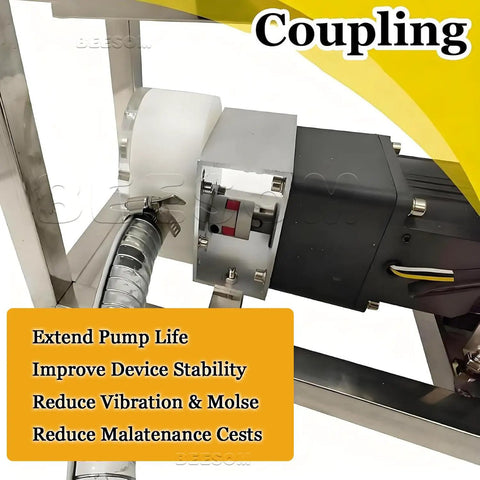 Heavy Duty 90W Viscous Liquid Transfer Pump With Adjustable Speed Gear Mechanism For Thick Honey Peanut Butter Paste Filling up To 5.7 Liters Per Minute High Capacity Rotor Design For Smooth Semisolid Conveying Tasks