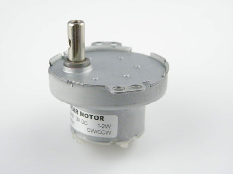 Mini DC Gear Motor JS-50 3V 5 RPM With Metal Outer Reduction Gearbox, low noise, 7mm shaft