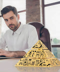 Three Layer Rotating Pyramid Fidget Toy For Stress Relief Desk Meditation Accessory Brass Office Decor