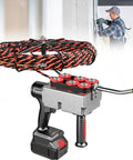 Minhuijiihui Corded Wall Wire Puller Tool With 15 And 30M Lead showing 40m pull tool with cord, rubber wheels for cable routing.