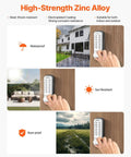 No Battery Needed Mechanical Keyless Entry Door Lock With 14 Key Set Single Side Stainless Steel Waterproof Lock