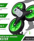 Stair Climbing Dolly With Six Wheels For Heavy Duty Loads 2 In 1 Hand Truck Cart With Elastic Cords To Secure Loads And Flat Ground 440lb Lift Capacity 220lb Climb Capacity Plus Folding Design Non Slip Wheels For Easy Storage wheel assembly step view