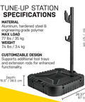 All In One Bike Storage And Charging Station With Adjustable Tool Organizer Box, Modular Add On Support, 77 Lb Capacity, Aluminum Frame