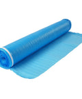Rock Solid No Sweat Floor Underlayment 600 Square Feet 2 Mm Thick EPE Foam Padding with vapor barrier rolled out on floor