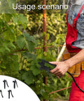 Gardener using Heavy Duty Sprayer Switch Mechanism Upgrade Kit in a vineyard for easy maintenance.