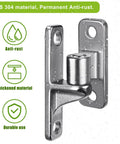 304 Stainless Steel Gate Hinges Heavy Duty 600 Pound Capacity Five Eighth Inch Non Welded One Piece Design Wall Mount Hinges