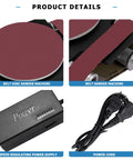 3 In 1 Mini Disc Belt Sander For Wood Metal And Stone With One Point Two By Fifteen Inch Belts And Six Inch Disc Machine Details