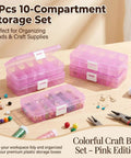 Stackable Storage Box Set For Home Office And Workshop Grab And Go 15 Grid Desktop Organizer For Small Parts Crafts And Hardware