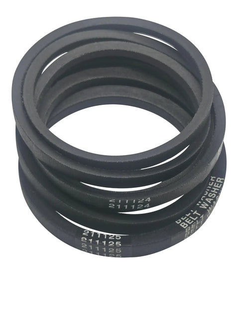 Washer Drive Belt And Pump Belt Kit 211125 211124 Fits 12112425 12112425VP Aftermarket Replacement Heavy Duty set coiled
