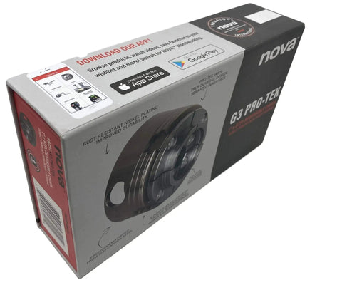 Pro-Tek G3 Wood Lathe Chuck Set box showing product image, packaging details, and compatibility for wood turning.