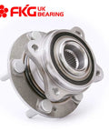 Rear Wheel Bearing Hub Assembly For AWD SUVs - Fits 2007-2011 Hyundai Santa Fe AWD And Veracruz AWD, 5 Lug, close-up view.