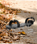 20 Pack Grass Spike Aerator Shoes For Lawn Soil Aeration With Heavy Duty Metal Stakes Versatile On Any Terrain Loosen Compacted Soil Improve Lawn Health And Growth With Easy Adjustable Straps And Durable Spikes on leafy path